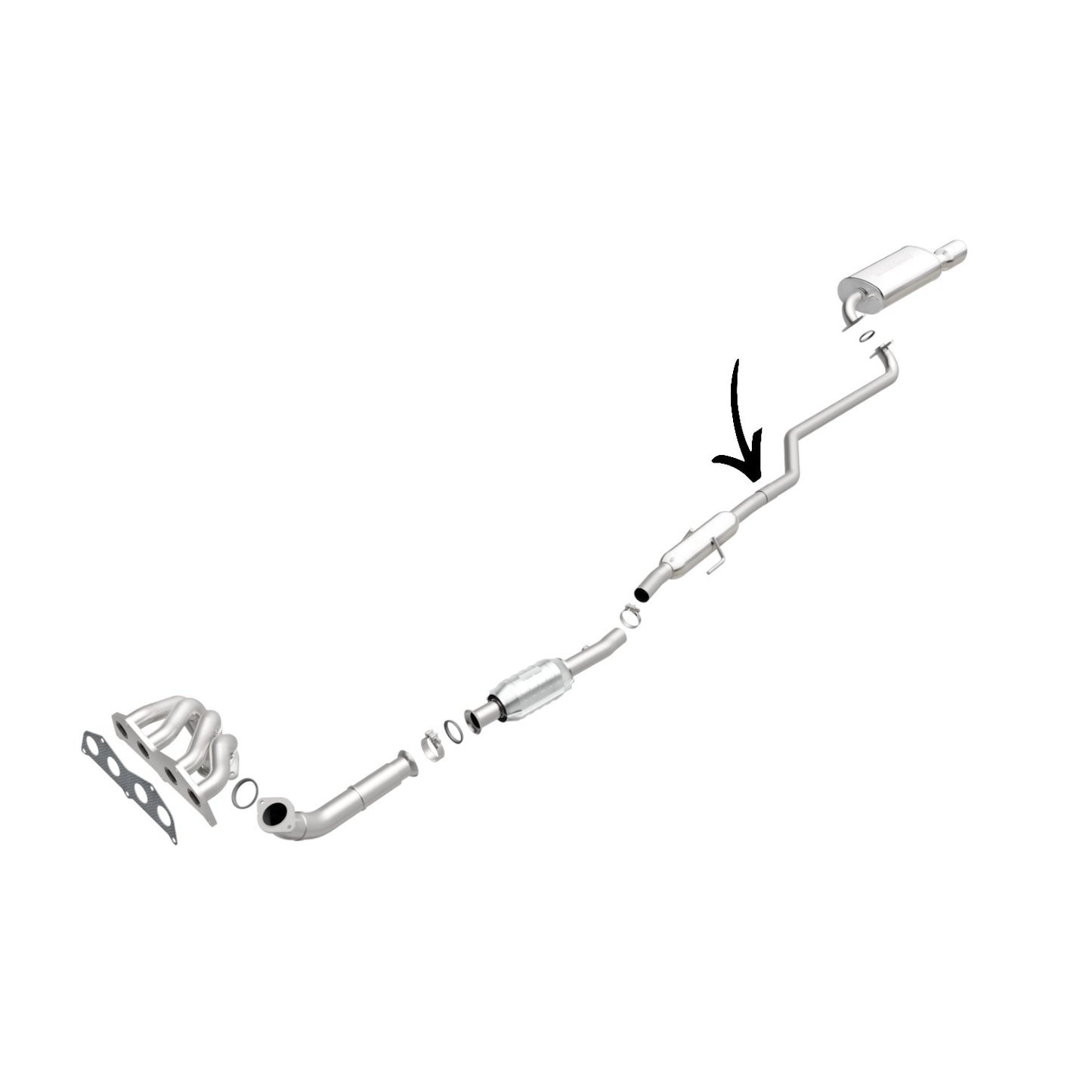 Résonateur uniquement pour Chevrolet Prizm 1.8L (1998-2002) L4 (CONVERTISSEUR NON INCLUS)