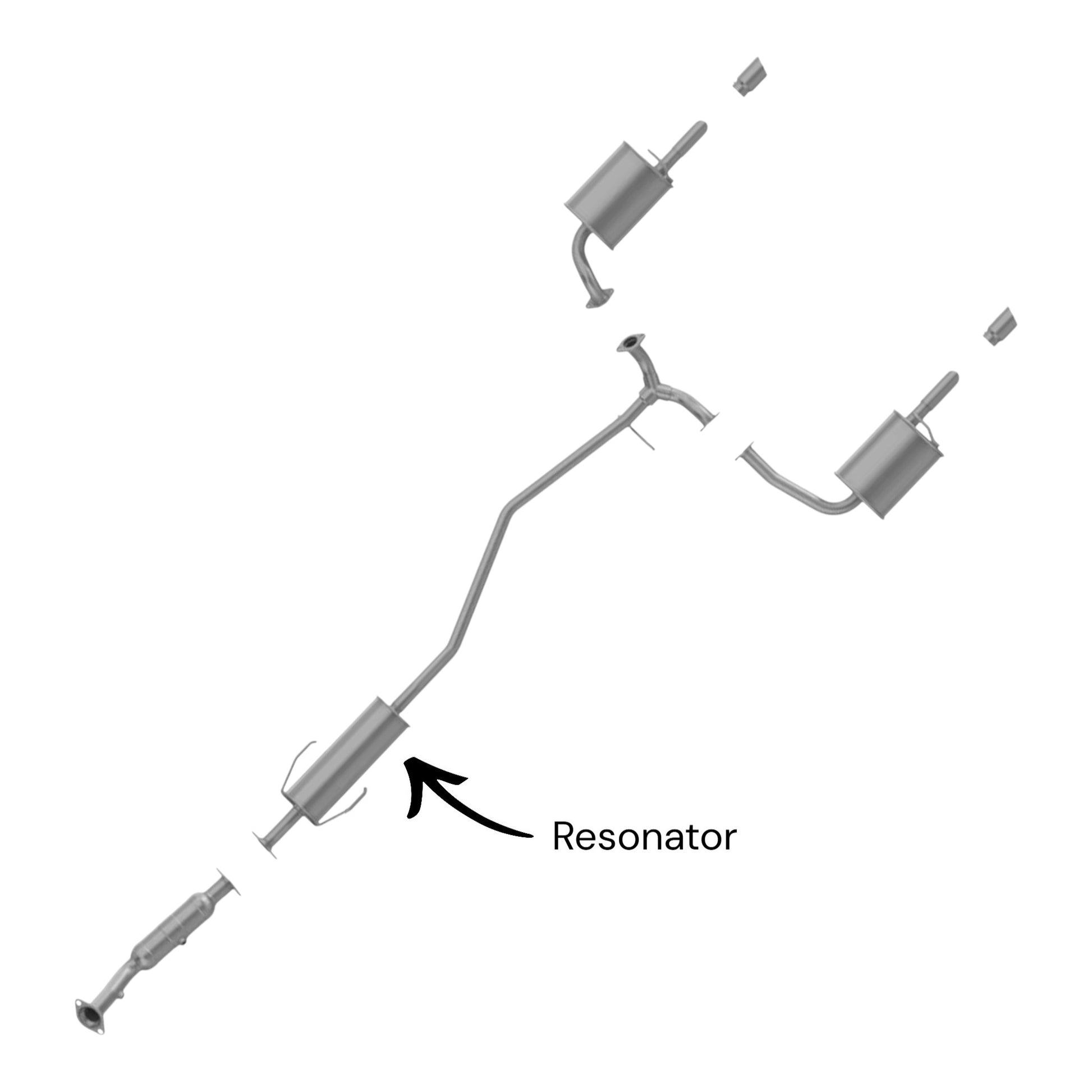 Mazda 6 2.3L (2003-2008) (Non-Turbo) (Except SULEV) Resonator