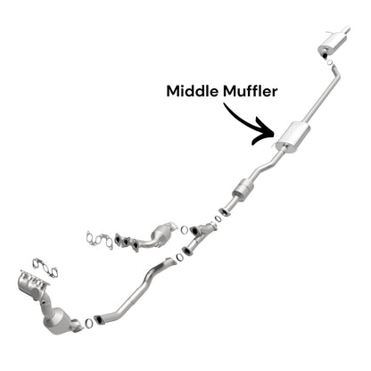 Toyota Highlander 3.5L (2008-2013) Middle Muffler