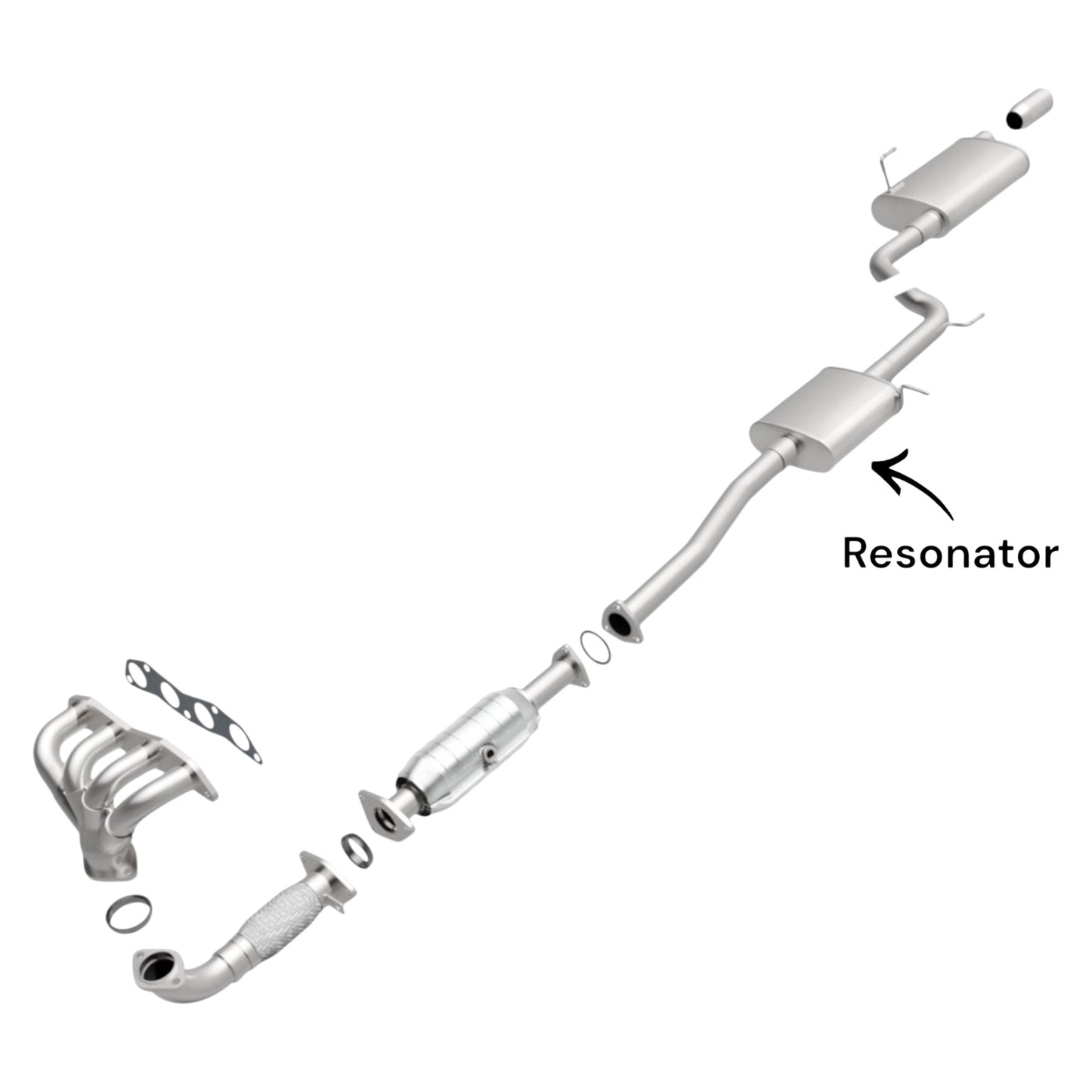 Honda Accord 2.4L (2003-2007) Resonator With Pipe