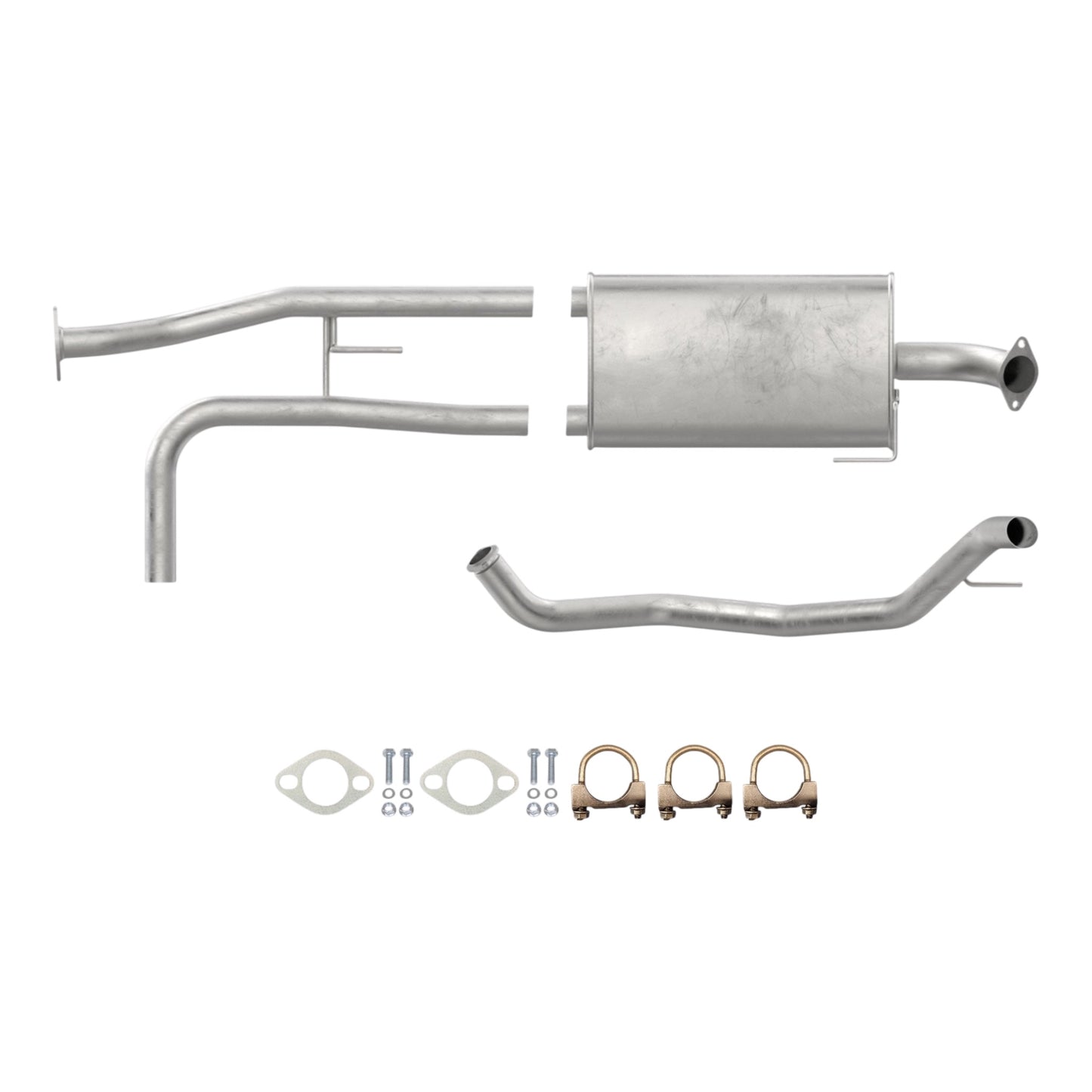 Nissan Titan 5.6L (2007-2015) (139.8" Wheelbase) Muffler With Axel Pipes & Tail Pipe