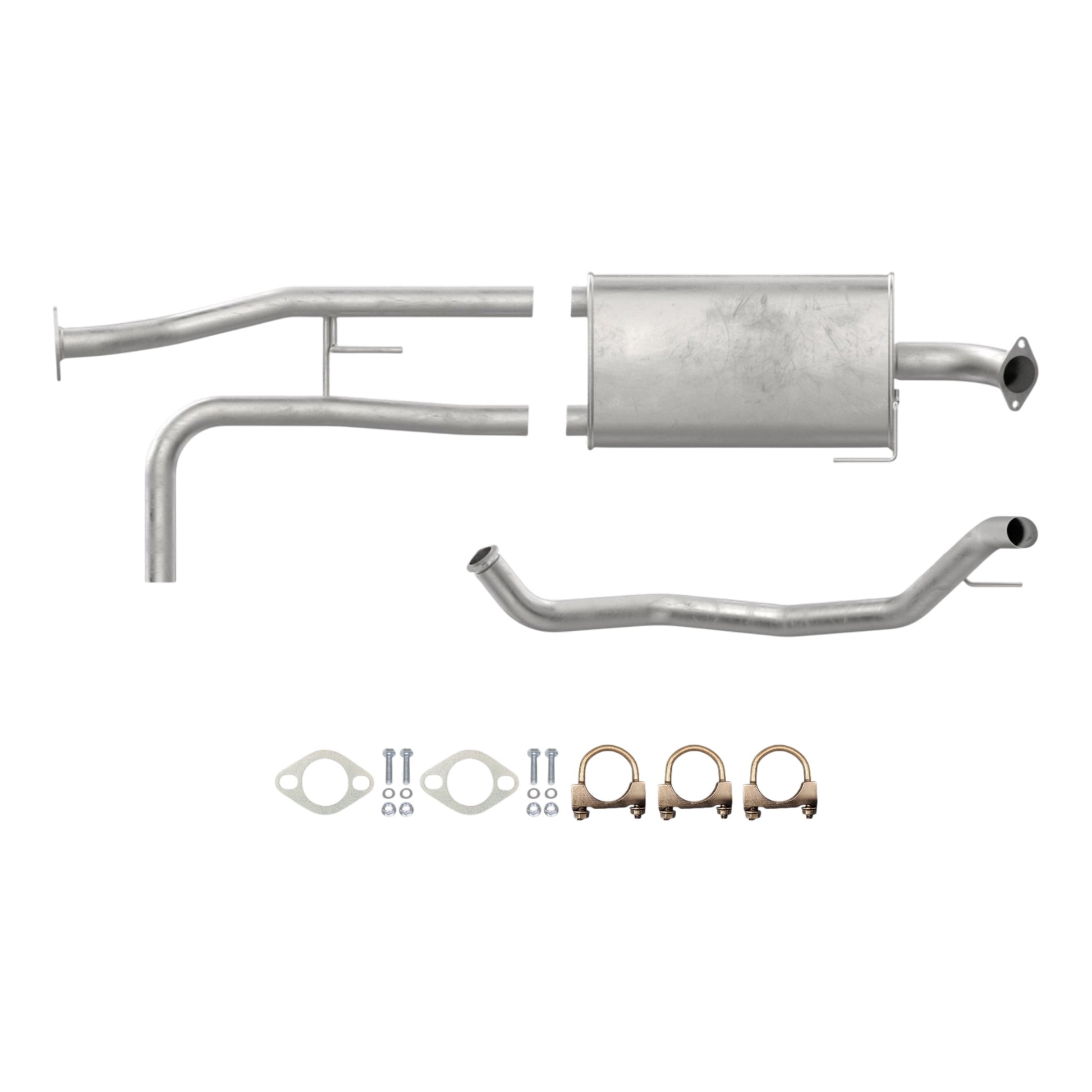 Nissan Titan 5.6L (2007-2015) (139.8" Wheelbase) Muffler With Axel Pipes & Tail Pipe