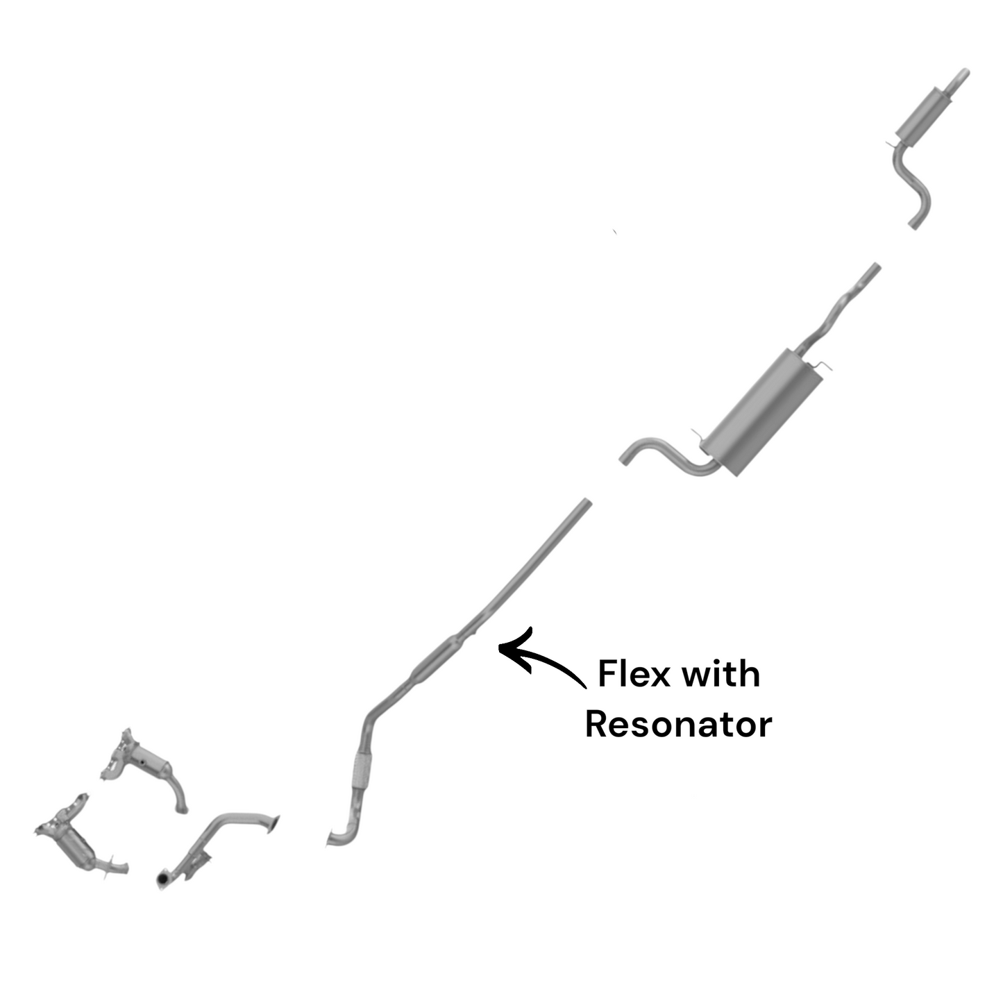 Dodge Grand Caravan 4.0L (2008-2010) Flex with Resonator