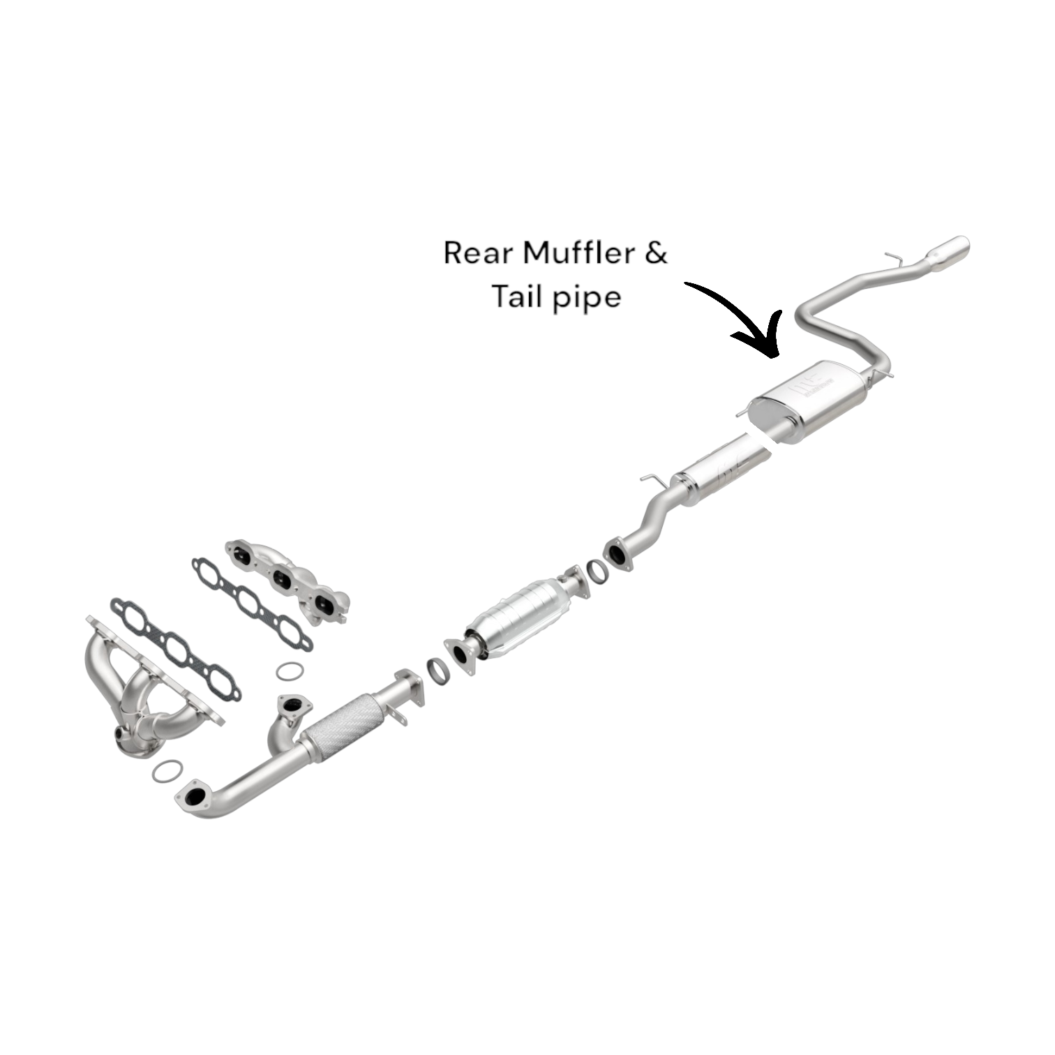 Honda Odyssey 3.5L (1999-2004) Rear Muffler & Tail pipe