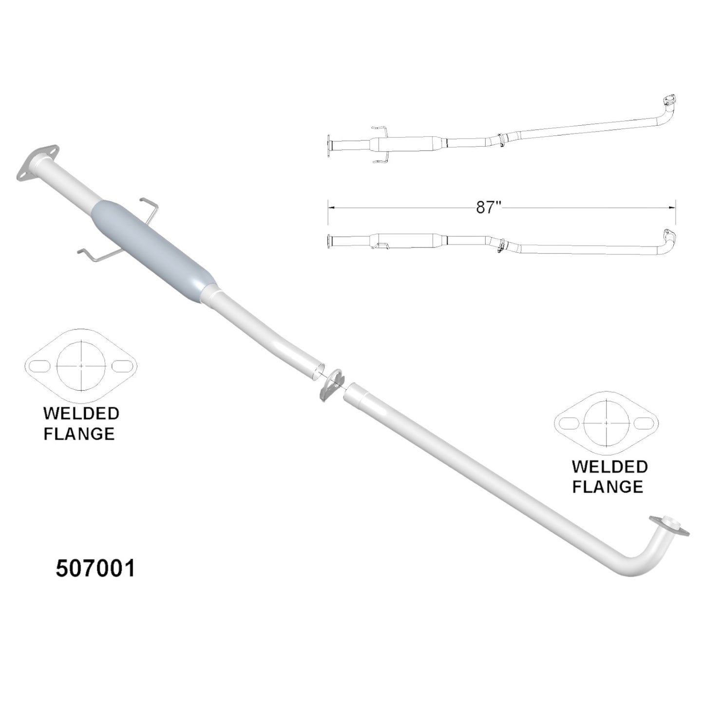Lexus ES300 3.0L (2002, 2003) Resonator Pipe