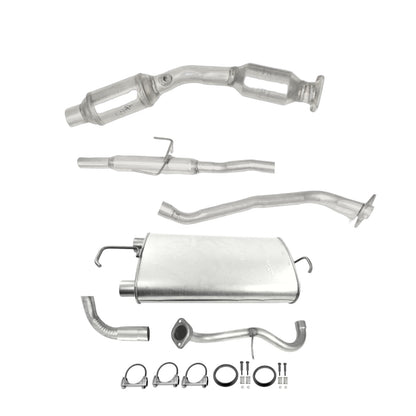 Pontiac Vibe 1.8L 2009-2010 Catalytic Converter With Resonator and Muffler with Pipe and tail Pipe