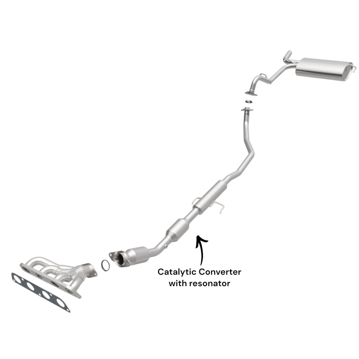 Toyota Matrix 1.8L (2009-2013) Converter with Resonator