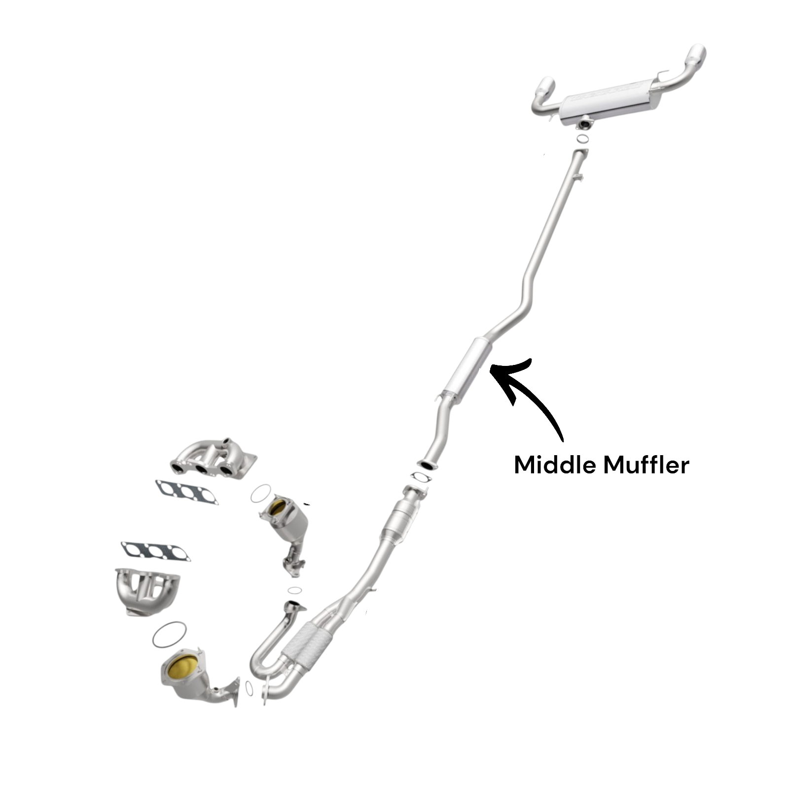 Nissan Murano 3.5L (2009-2014) Middle Muffler