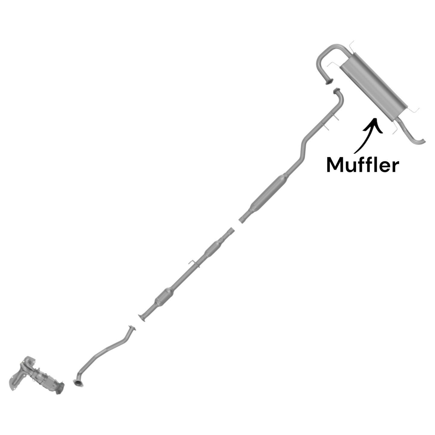 Toyota Venza 2.7L (2009-2015) Rear Muffler