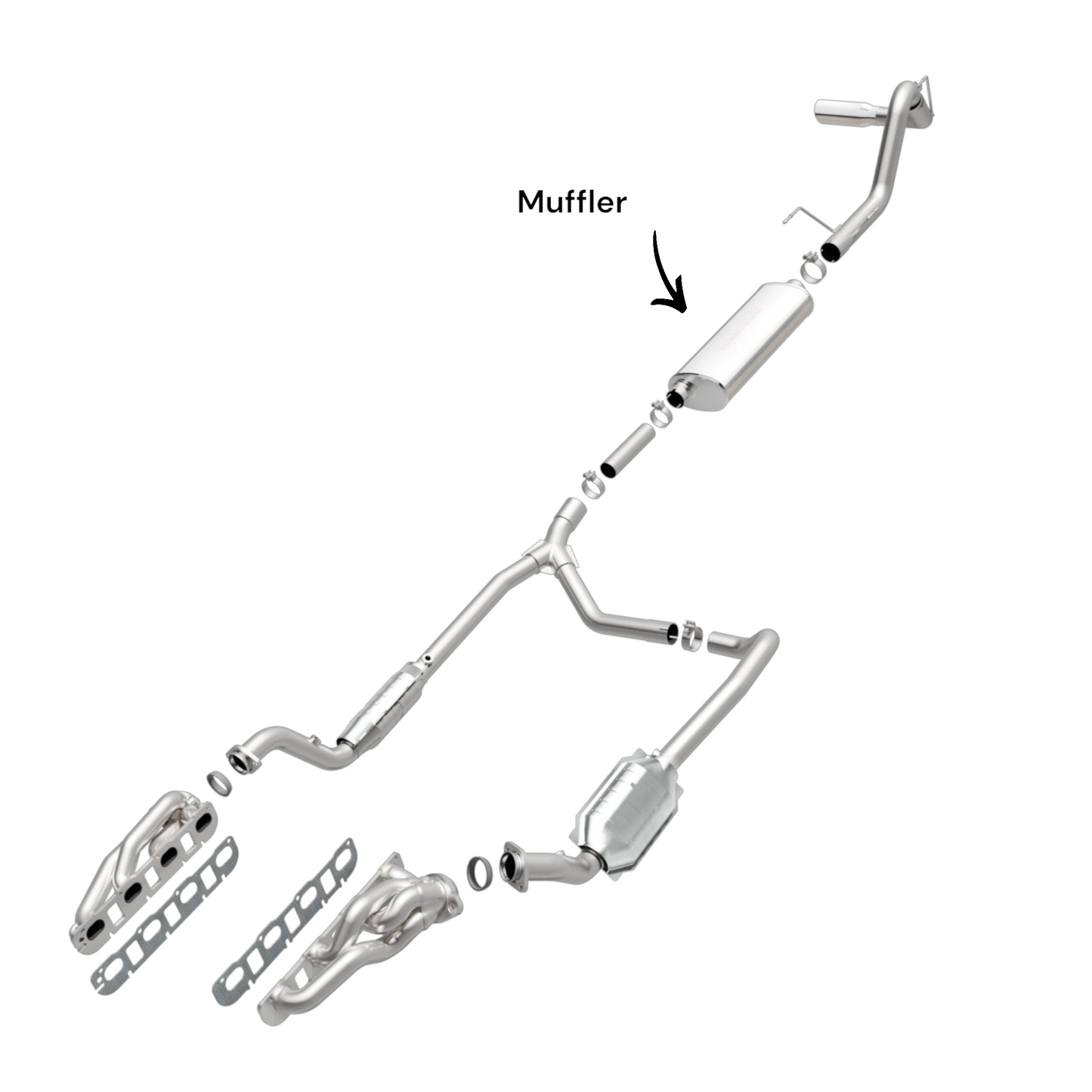 Silencieux pour Dodge Ram 1500 2006-2008 5.7L (camionnette à cabine double)