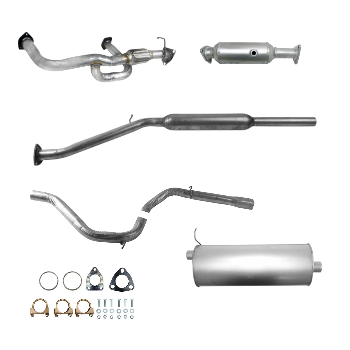 Honda Odyssey 3.5L (1999-2001) Y-Pipe, Catalytic Converter, Resonator and Muffler with Tail Pipe