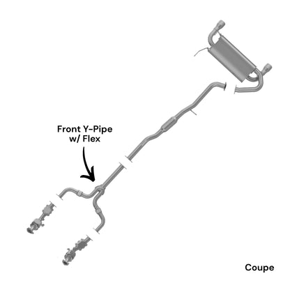 Infiniti G35 3.5L (2003-2007) (Coupe & Sedan, RWD) Front Y-Pipe with Flex