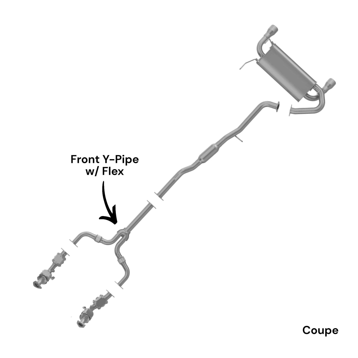 Nissan 350Z 3.5L (2003-2006) Front Y-Pipe with Flex)