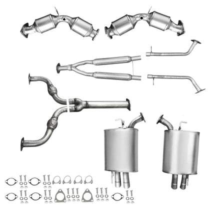 Infiniti M35 3.5L (2006-2008) (RWD) Manifold Converters, Flex Y-Pipe, Resonator and Both Side Mufflers