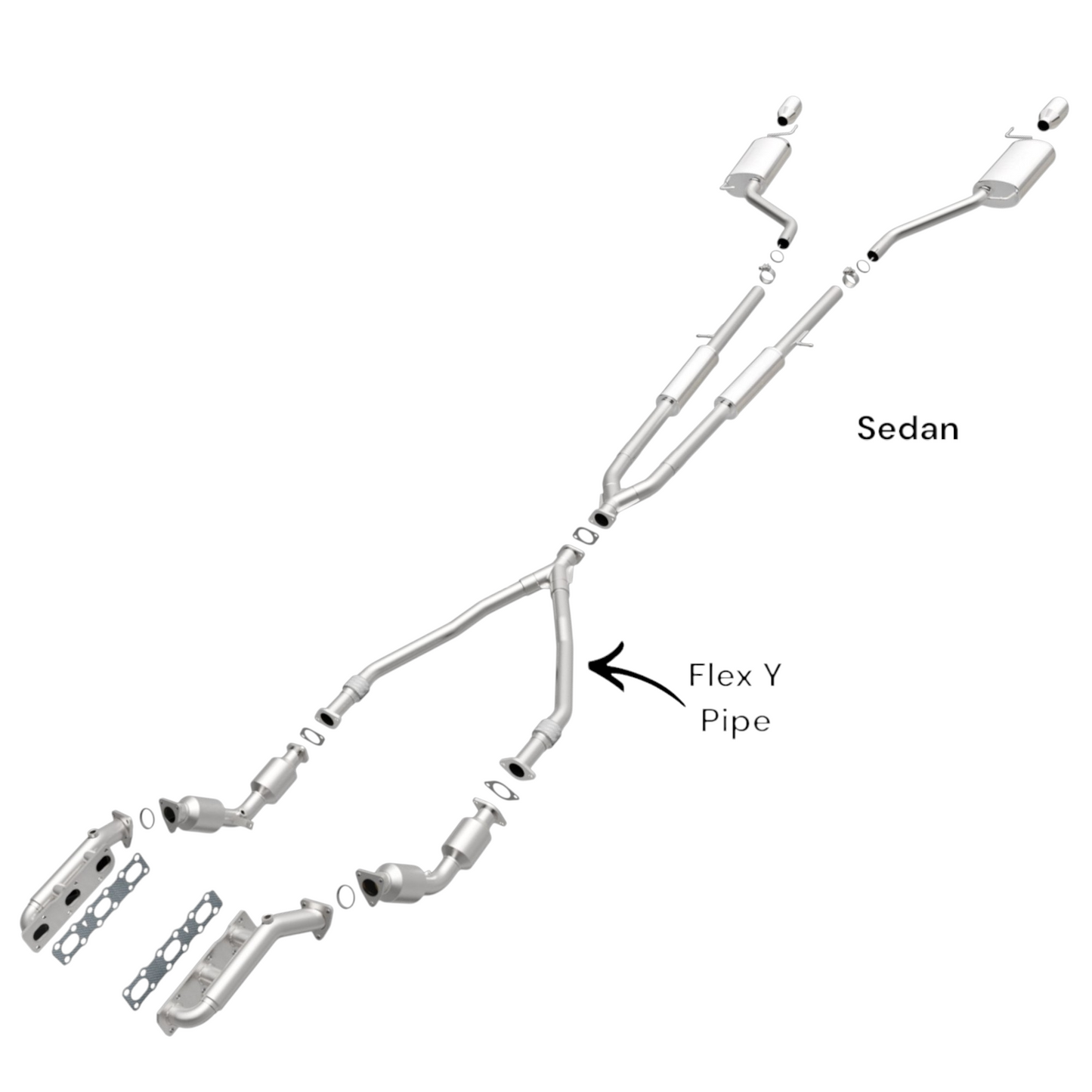 Infiniti G37X 3.7L 2009-2013 Flex Y Pipe