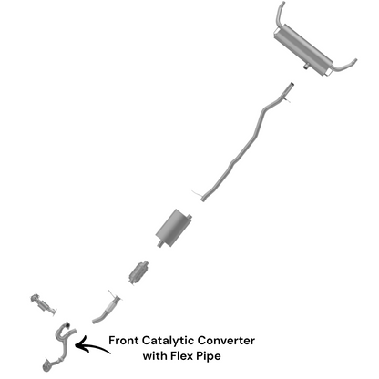 Cadillac SRX 3.0L (2010-2011) Front Catalytic Converter with Flex Pipe