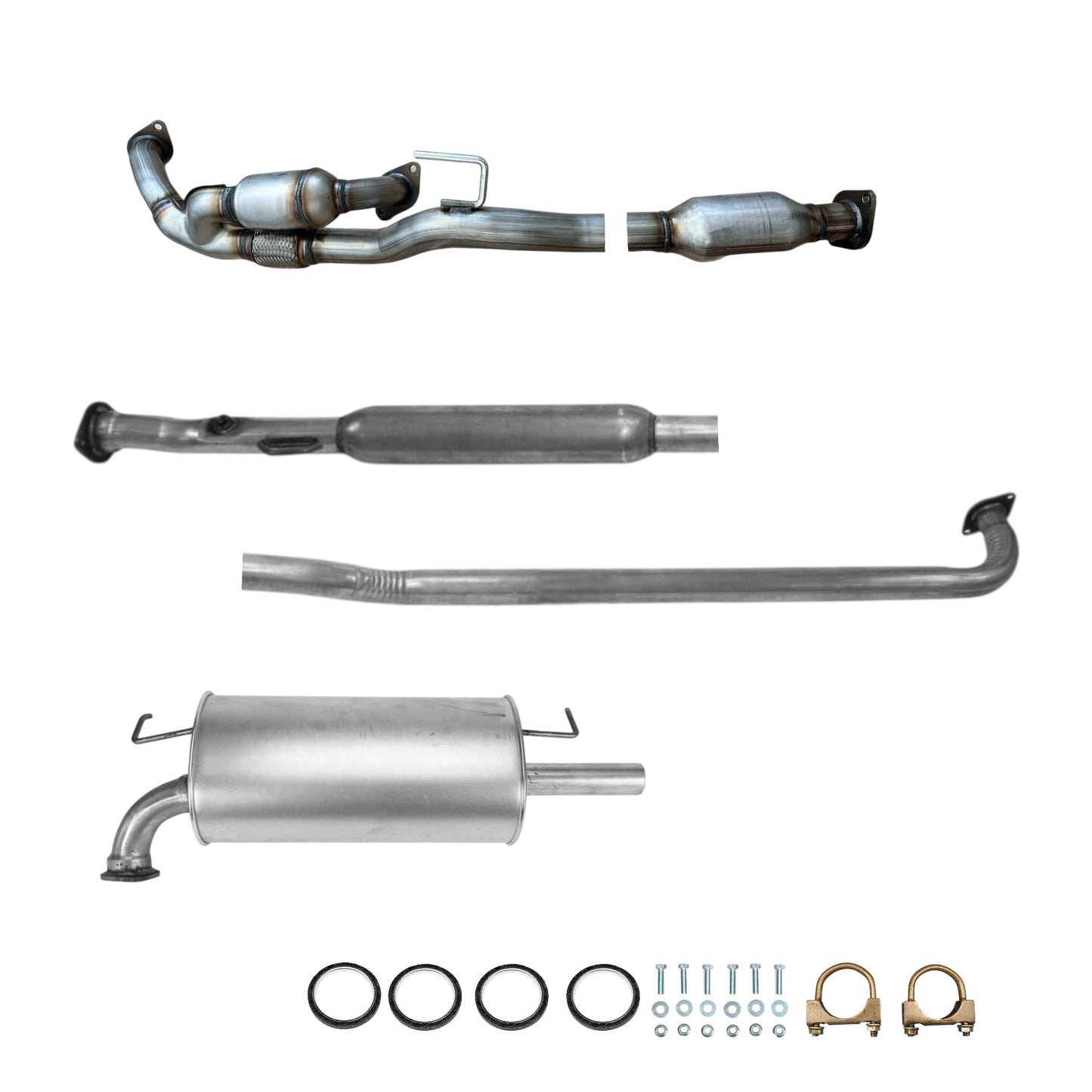 Toyota Camry 3.0L (1997-2001) (Automatic) (California Emission) Catalytic Converter with Flex, Resonator and Muffler