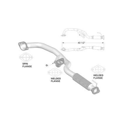 Mazda Tribute 3.0L (2008) Flex Y-Pipe