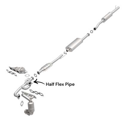 Ford Escape 3.0L (2007-2008) Half Flex Y-Pipe