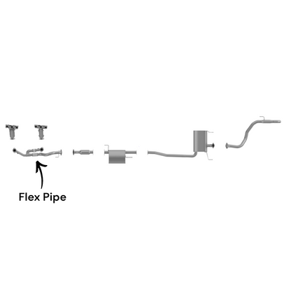 Kia Sedona 3.8L (2006-2010) (FWD) Flex Pipe