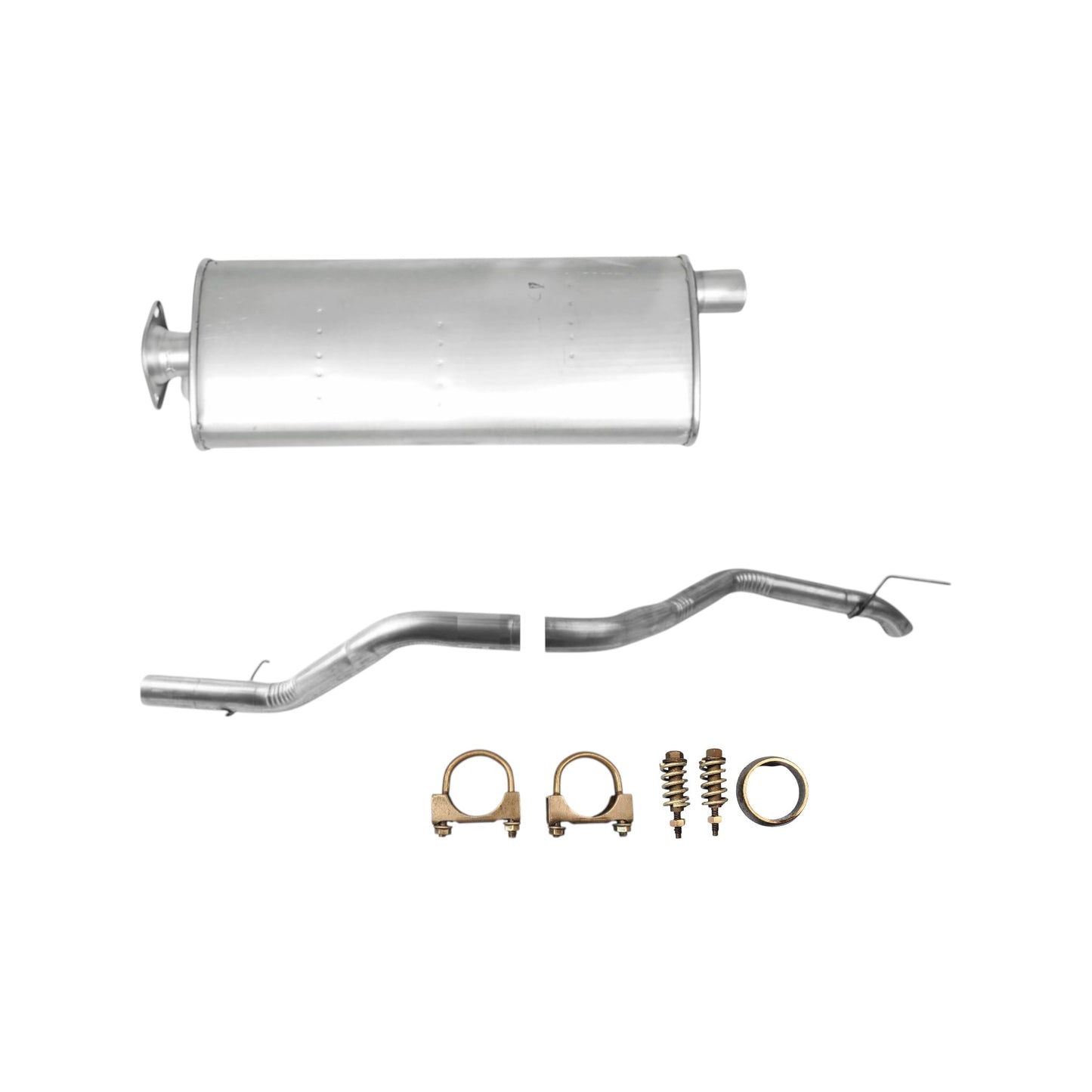 Jeep Grand Cherokee 3.7L (2005-2010) Muffler with Axel pipe and Tail Pipe