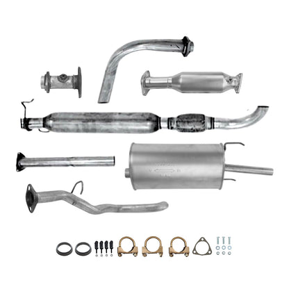Acura CL 2.2L (1997) Middle Pipe, Catalytic Converter, Resonator with Flex Pipe and Muffler (Single Tip)