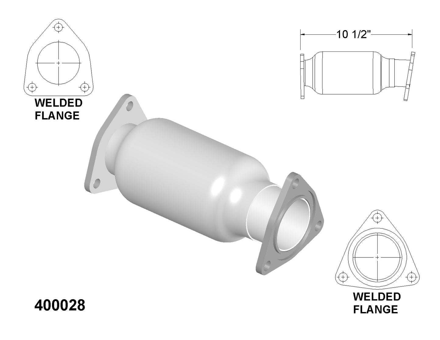 Acura TL 3.7L (2009-2014) Catalytic Converter