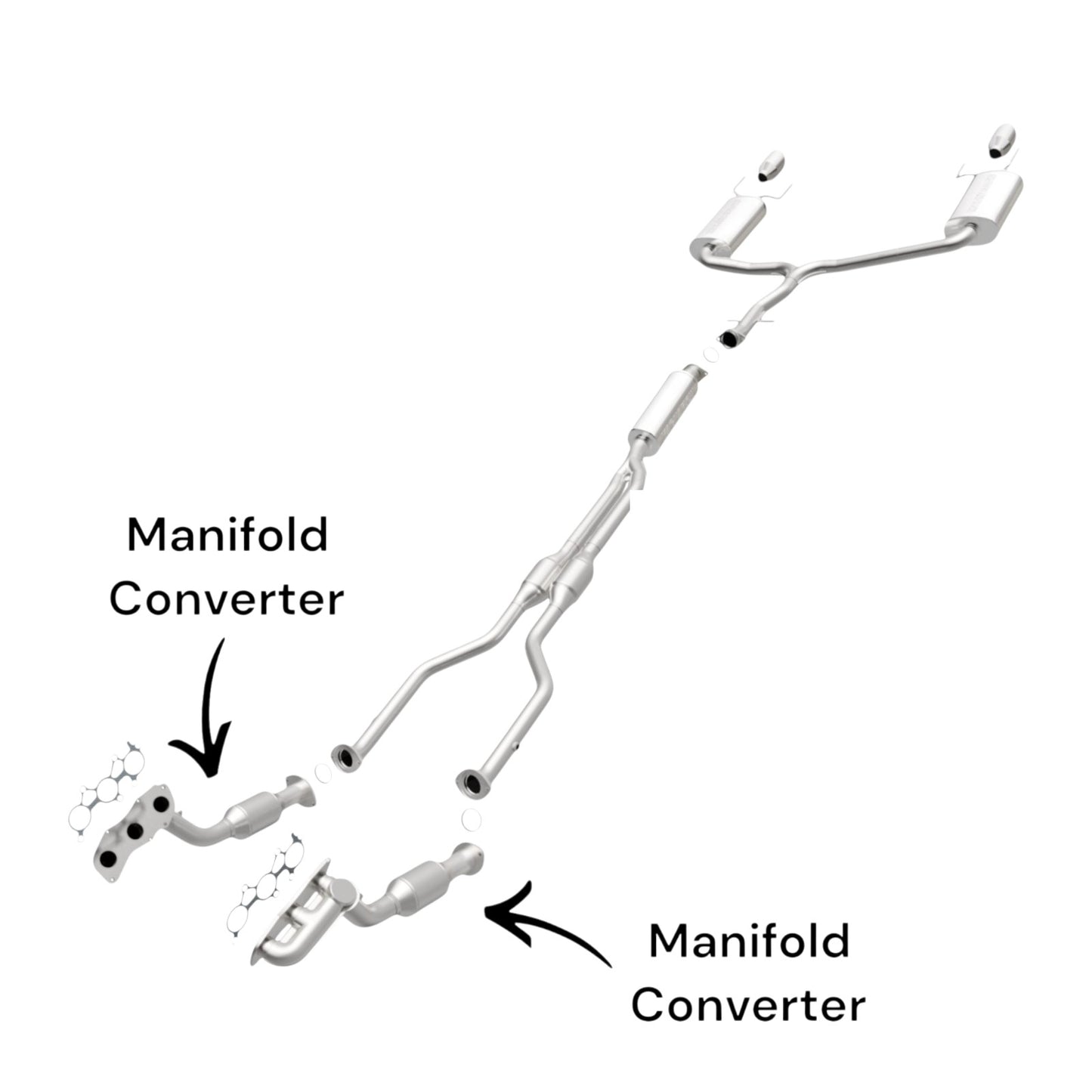 Lexus GS300 3.0L (2006) (AWD) Left And Right Side Manifold Converter 
