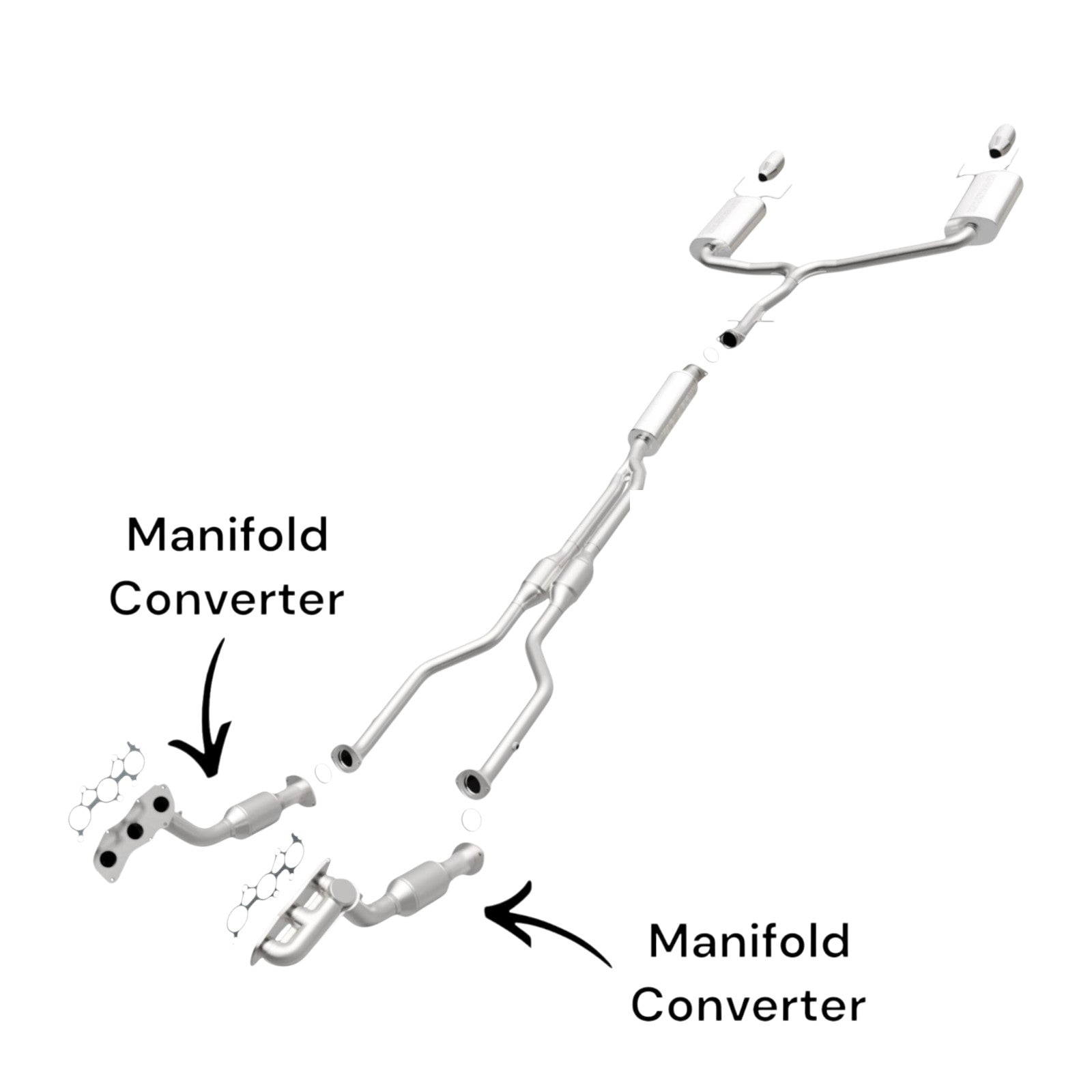 Lexus GS300 3.0L (2006) (AWD) Left And Right Side Manifold Converter 