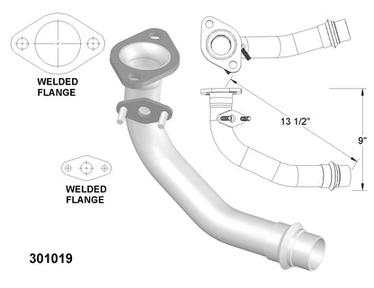 Toyota Corolla 1.8L L4 (1998-2002) Front Pipe