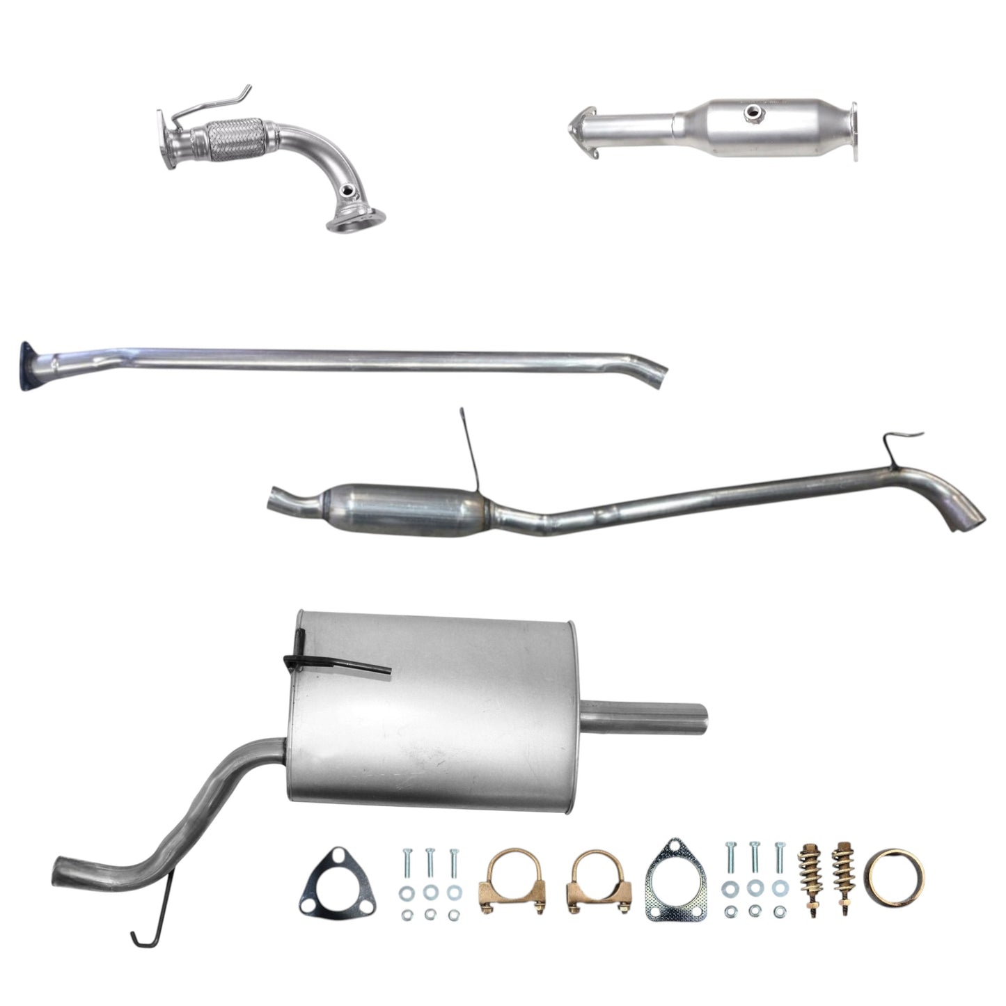 Honda Accord 2.4L (2006-2007) (Sedan Only) Flex Pipe, Catalytic Converter, Resonator and Muffler