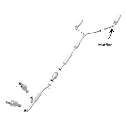 Honda Accord 3.0L (2003-2007) (2-Door Only) Left side Muffler