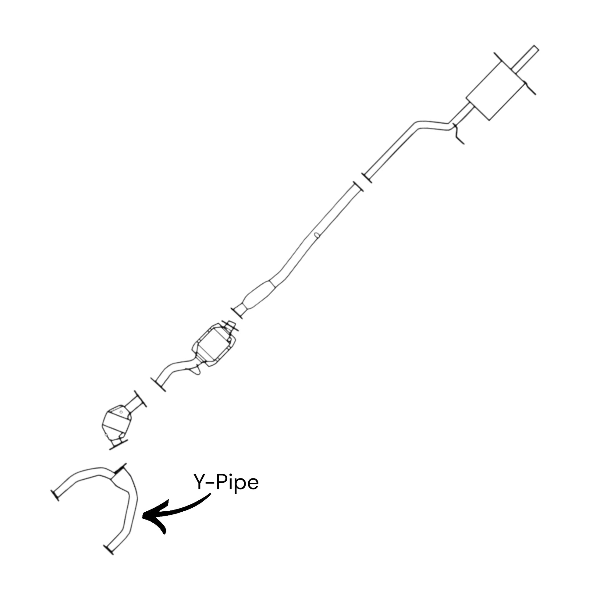 Subaru Impreza 1.8L (1993-1997) Y-Pipe