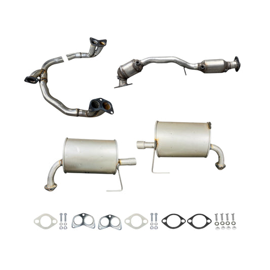 Subaru Legacy 2.5L (Non-Turbo) (2005) Y-Pipe, Catalytic Converter, Left Muffler and Right Muffler