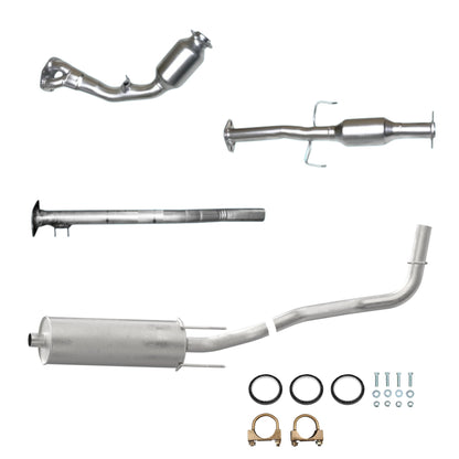 Toyota Tacoma 2.7L (2000-2004) (103.3" Wheelbase) (California Emissions System) Catalytic Converters, Muffler with Axel and Tail Pipe