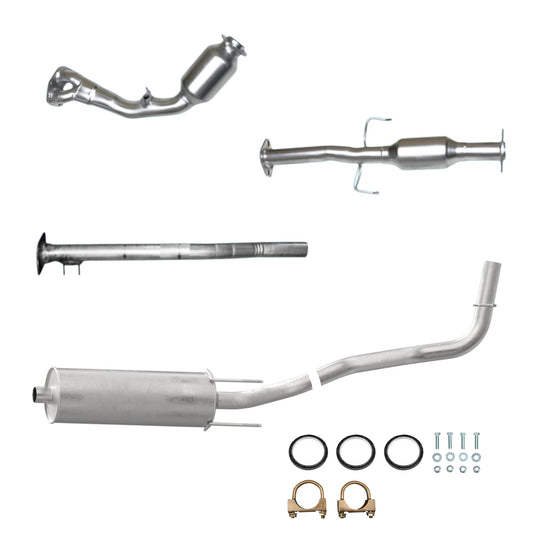 Toyota Tacoma 2.7L (2000-2004) (103.3" Wheelbase) (California Emissions System) Catalytic Converters, Muffler with Axel and Tail Pipe