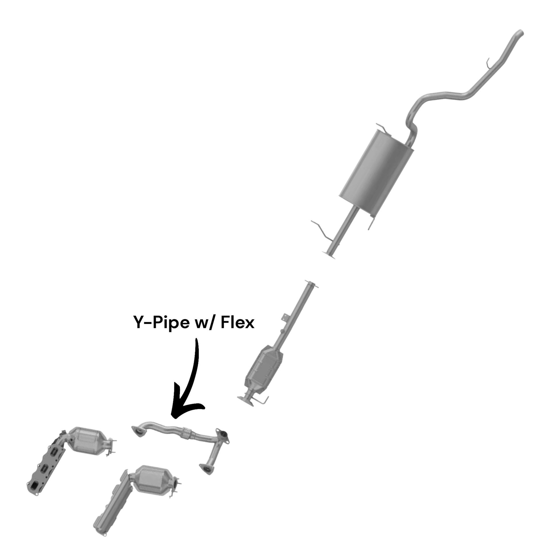 Suzuki Grand Vitara 2.5L (1999-2005) Y-Pipe With Flex