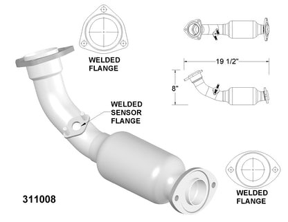 Toyota 4Runner 3.4L V6 (1999-2002) Front and Rear Catalytic Converters