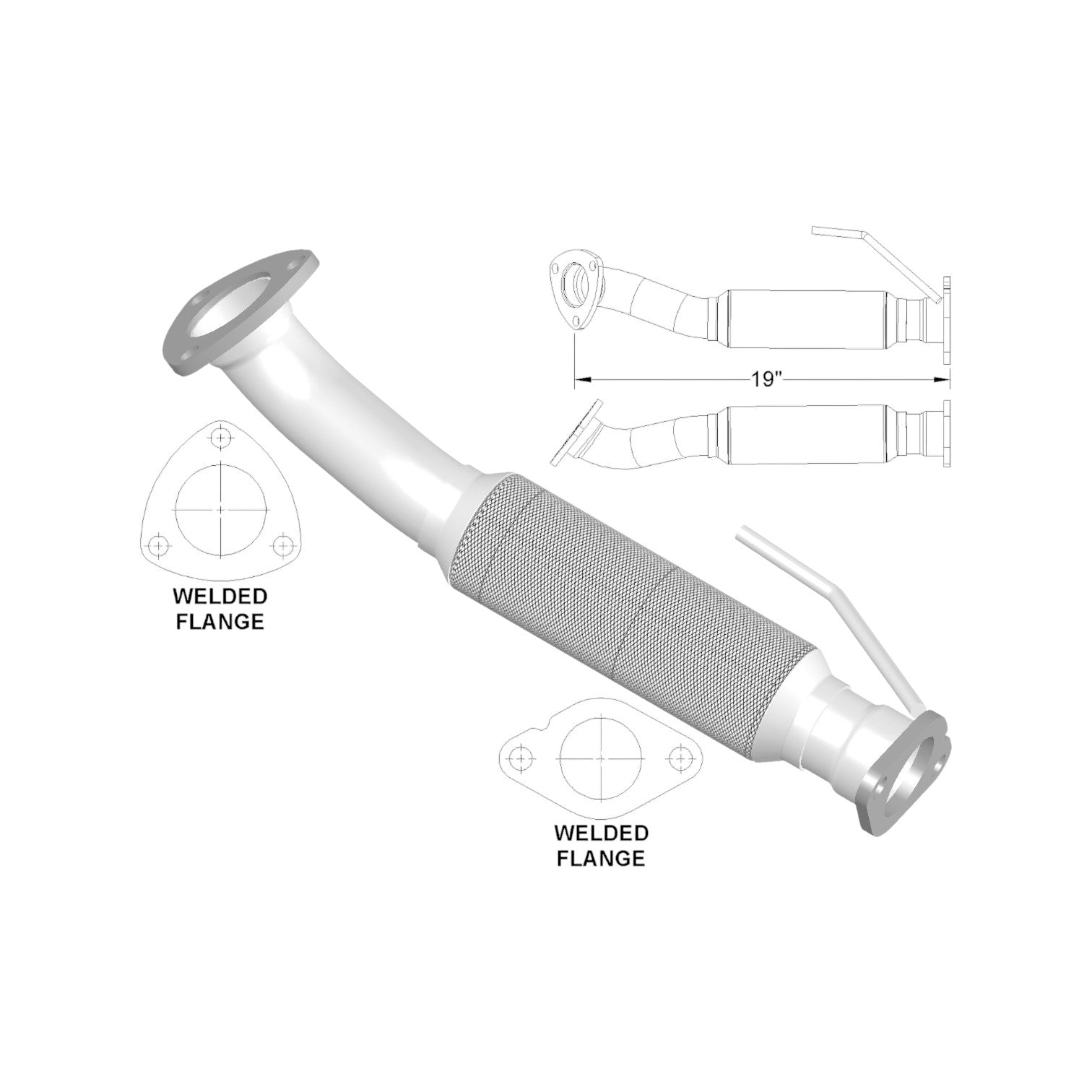 Ford Escape 2.3L (2005-2008) V4 Flex Pipe