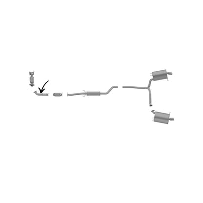 Tuyau flexible avant pour Acura TSX 2.4L 2009-2014