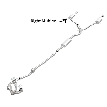 Résonateur avec tuyau en Y et silencieux pour Subaru Outback 2.5L (2006-2009)