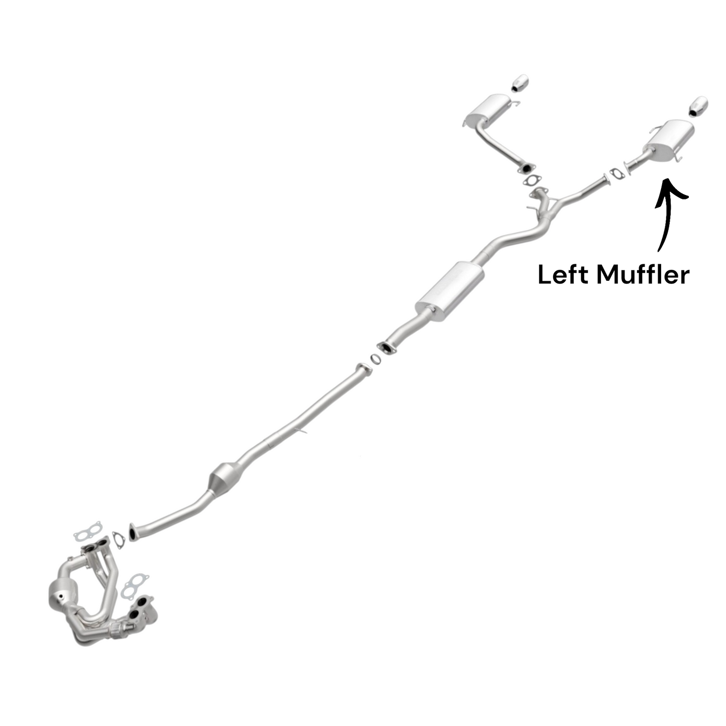 Subaru Outback 2.5L (2005-2009) (Non-Turbo) Left Muffler