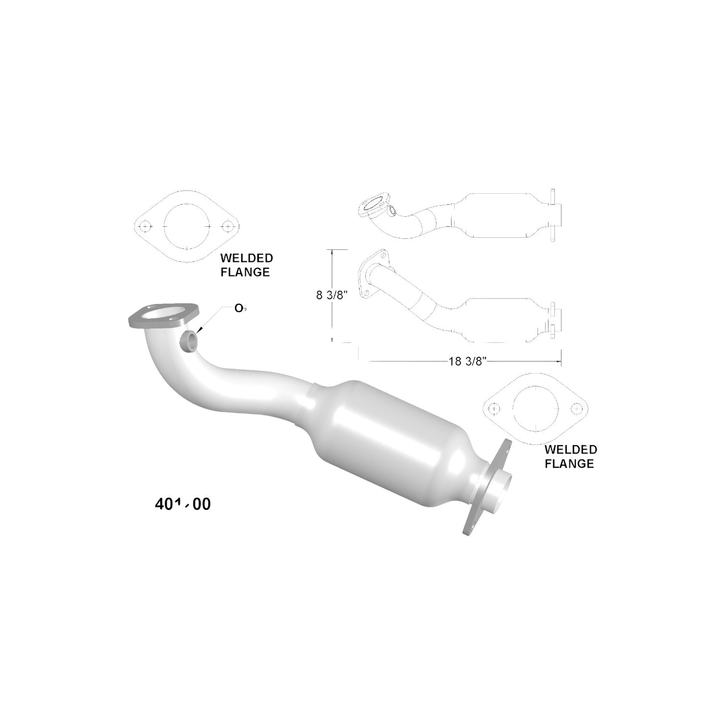 Cadillac SRX 3.6L V6 (2004-2007) Driver & Passenger Side Catalytic Converters