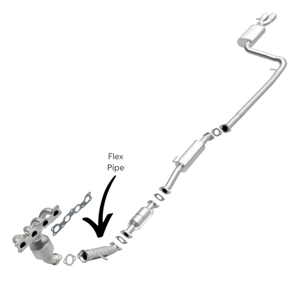 Hyundai Sonata 2.4L (2011-2014) (Without Sport Package) Flex Pipe (with Oxygen Sensor)