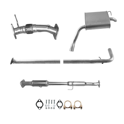 Hyundai Sonata 2.4L (2011-2014) (Non-Hybrid) (Without Sport Package) Flex Pipe (with Oxygen Sensor), Catalytic Converter with Resonator (with on hanger), Pipe and Muffler