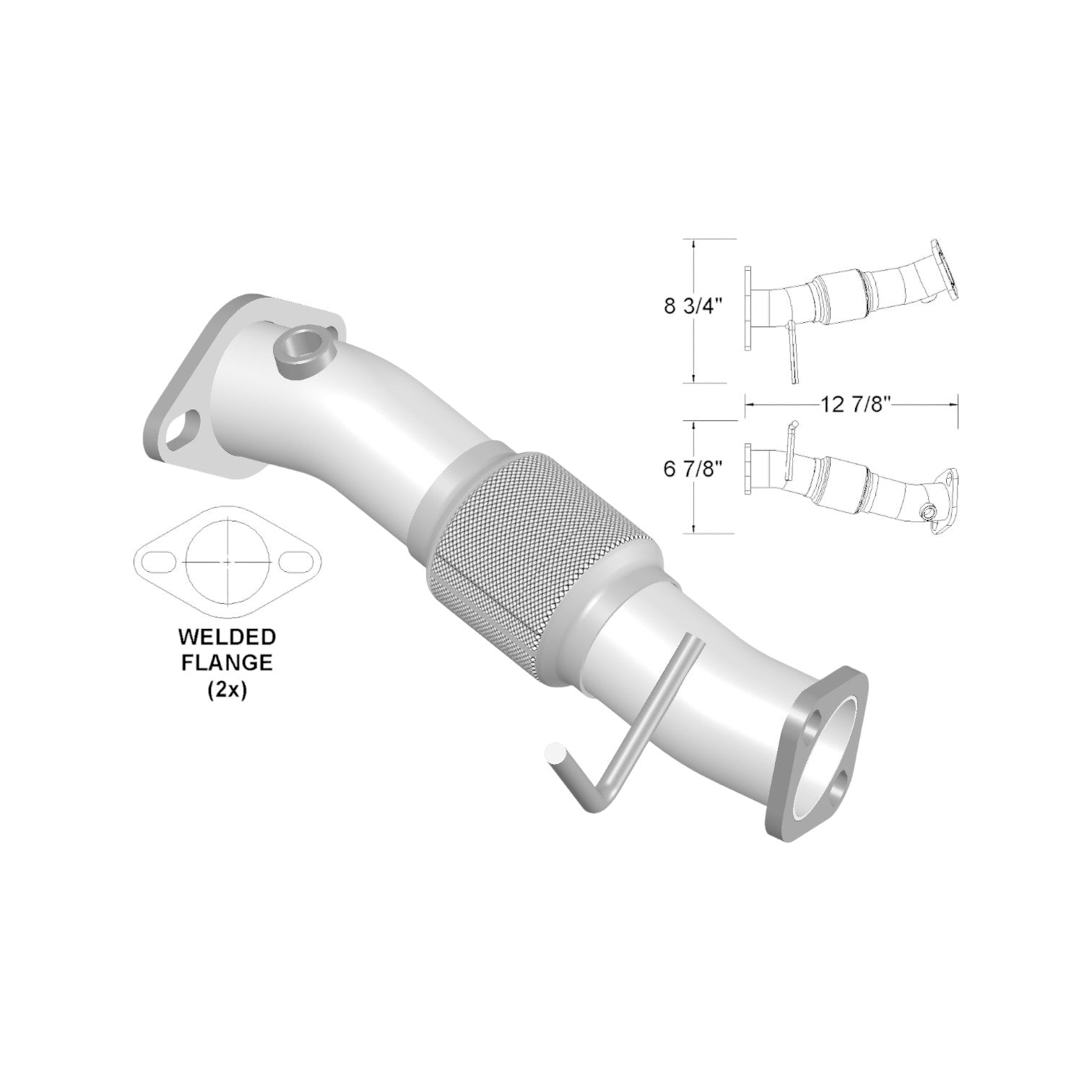 KIA Forte Koup 2.0L & 2.4L (2010-2013) Front Flex Pipe