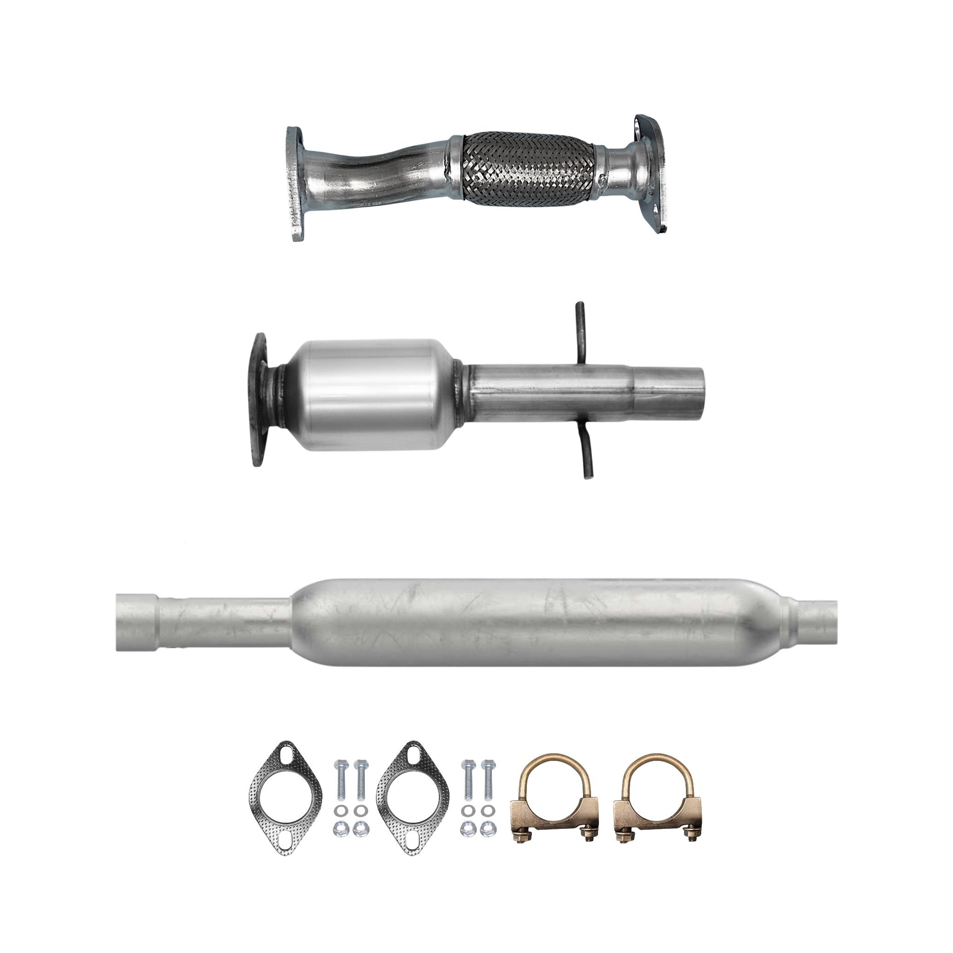 Chevrolet Malibu 2.4L (2008-2012) (Non-Hybrid) (6 Speed) Flex Pipe, Catalytic Converter, Resonator