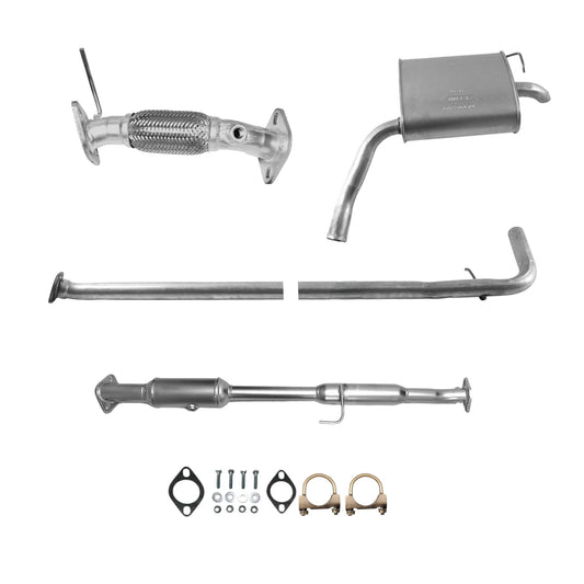 Hyundai Sonata 2.4L (2011-2014) (avec pack Sport) : tuyau flexible (avec sonde lambda), catalyseur avec résonateur (avec support), tuyau et silencieux.
