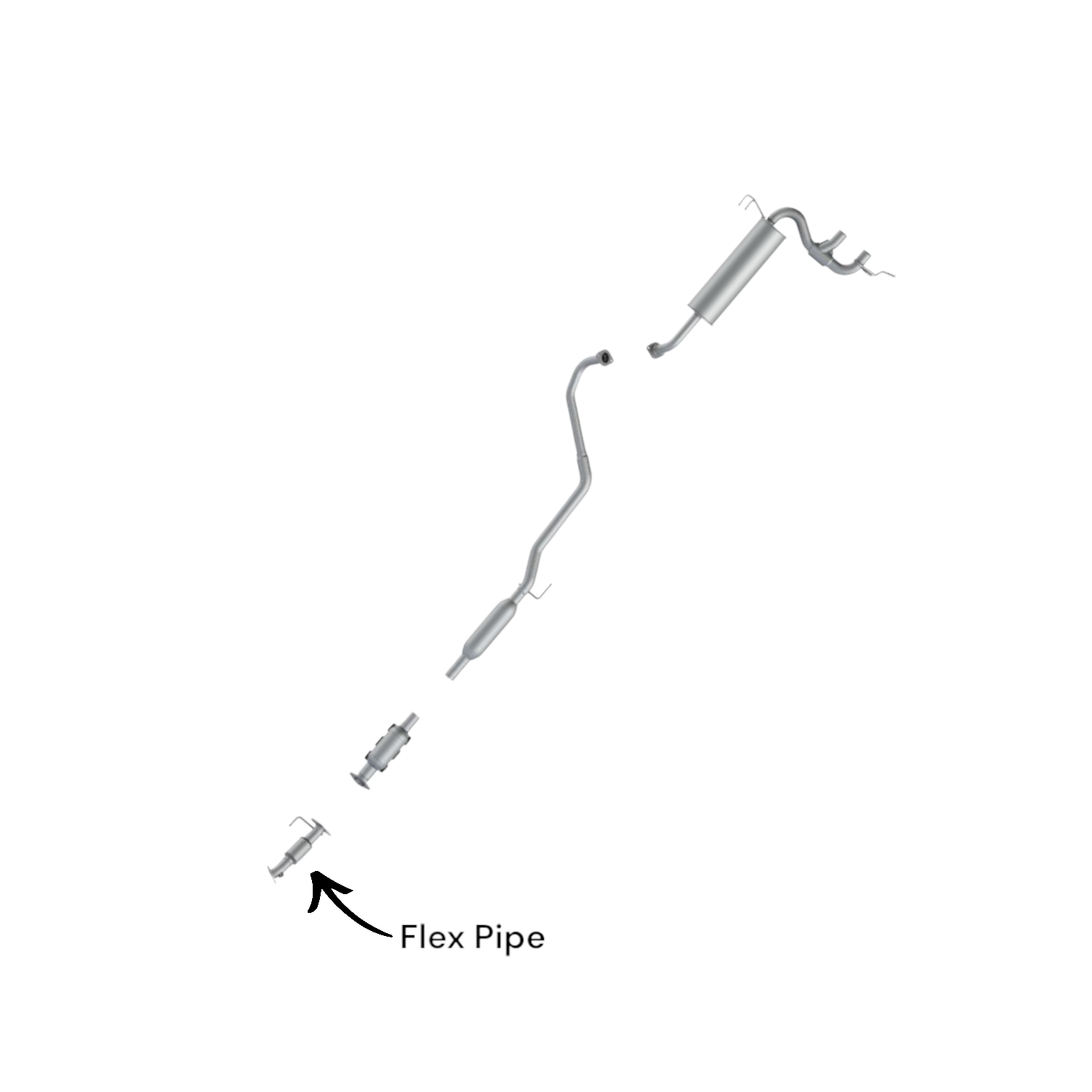 Hyundai Veloster 1.6L (2012-2017) Direct Fit Front Flex Pipe