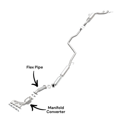 Hyundai Veloster 1.6L Non-Turbo (2012-2017) Manifold Converter and Flex Pipe